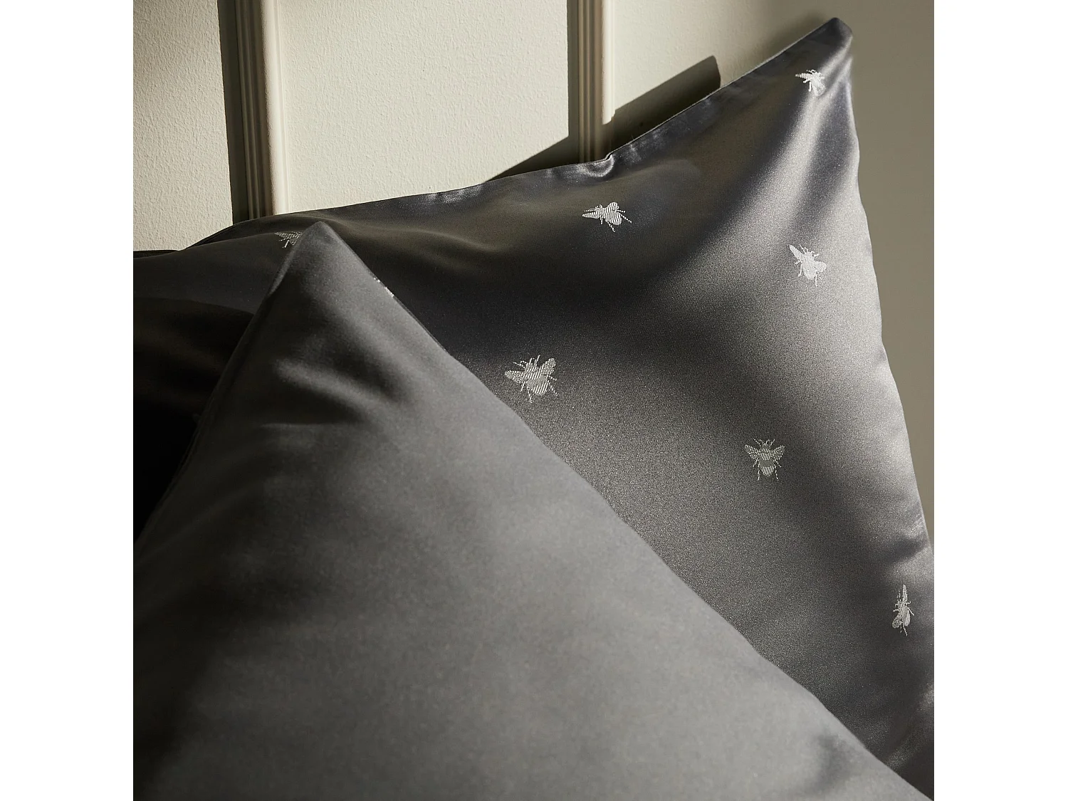 Drap En Jacquard Beliamo gris foncé 200 x 220