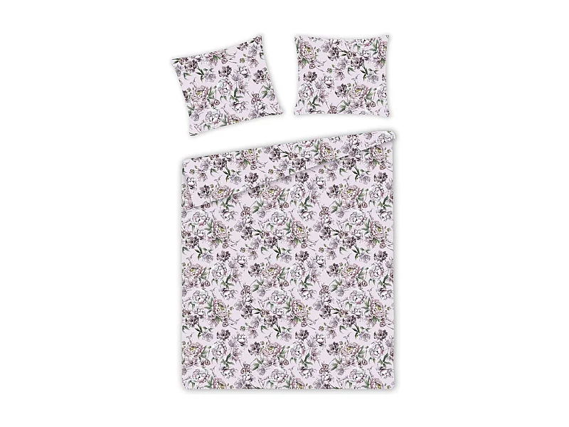 Satin-Baumwoll-Bettwäsche Aurelis mittelrosa 200x220