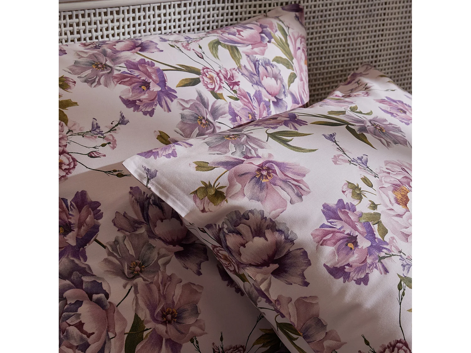 Satin-Baumwoll-Bettwäsche Aurelis mittelrosa 200x220