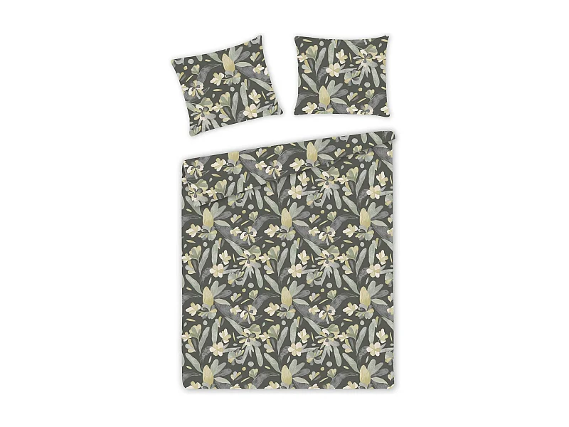 Bettwäsche Carlene Dunkelgrün 200x220