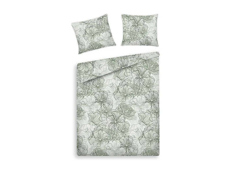 Bettwäsche Dalisana Dunkelgrün 160 x 200