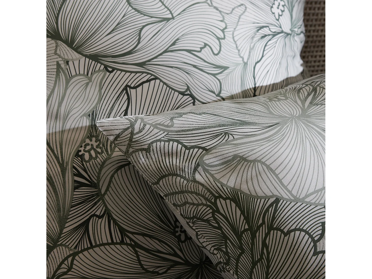 Bettwäsche Dalisana Dunkelgrün 160 x 200