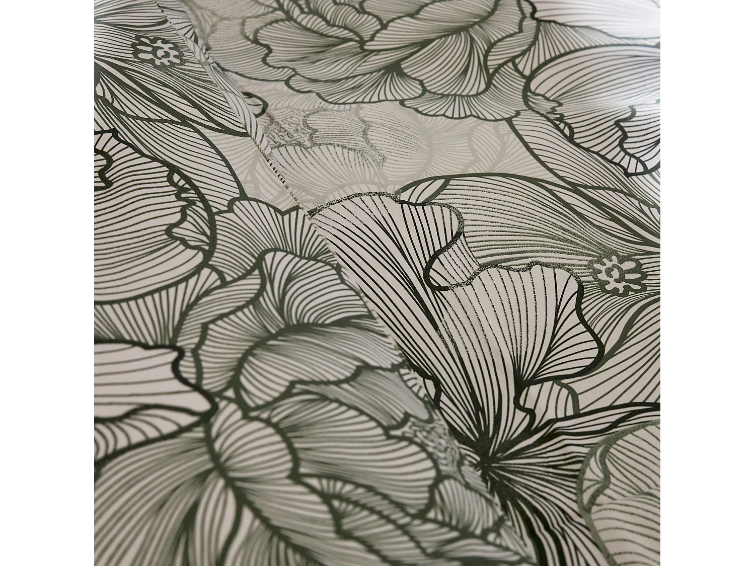 Bettwäsche Dalisana Dunkelgrün 160 x 200