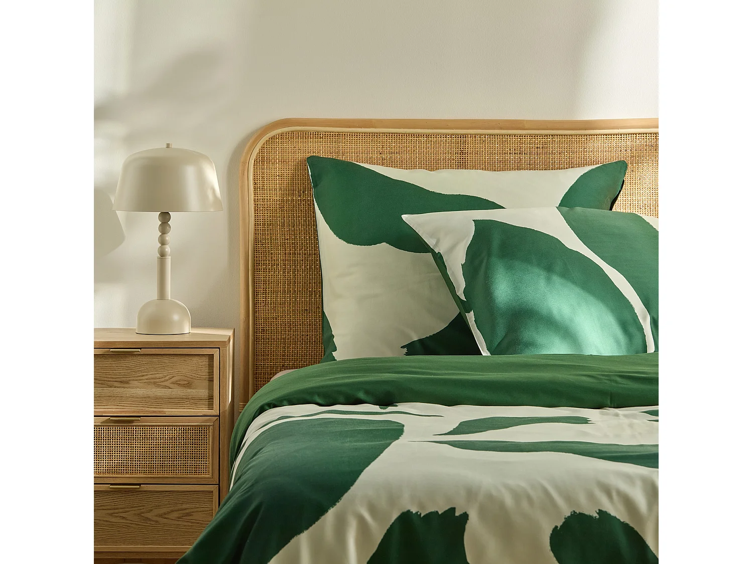 Bettwäsche Costella Dunkelgrün 160x200