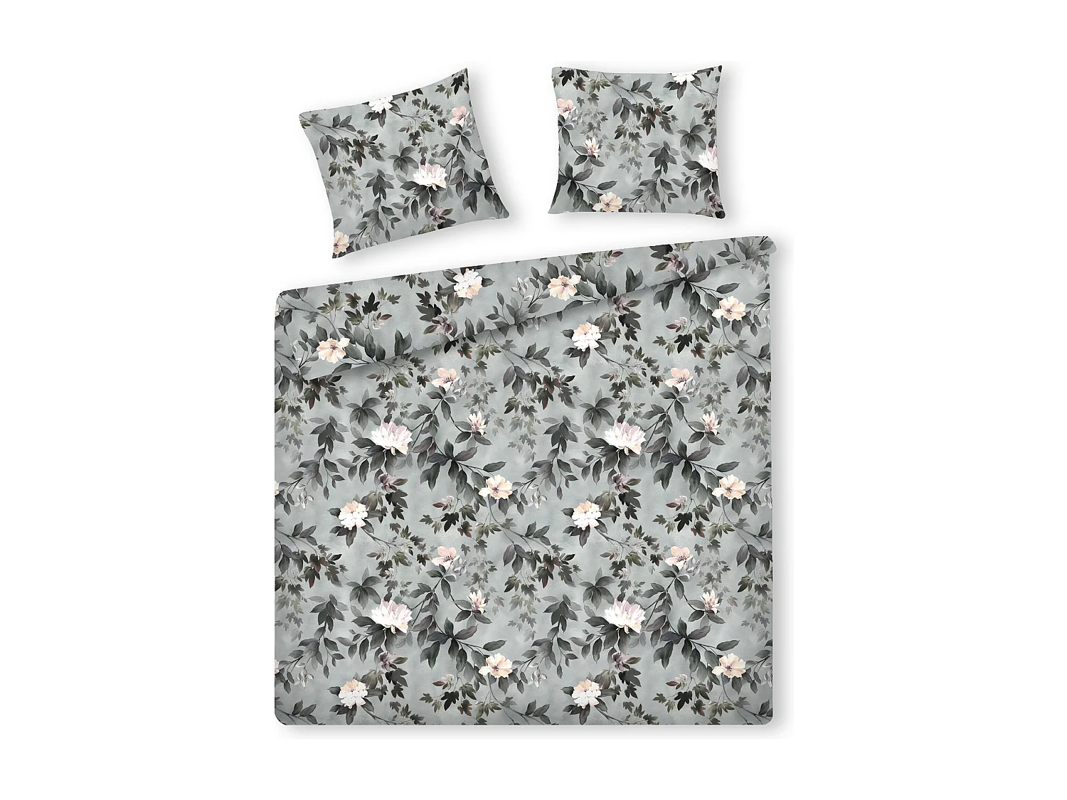 Bettwäsche Kasna Mittelgrau 200x220