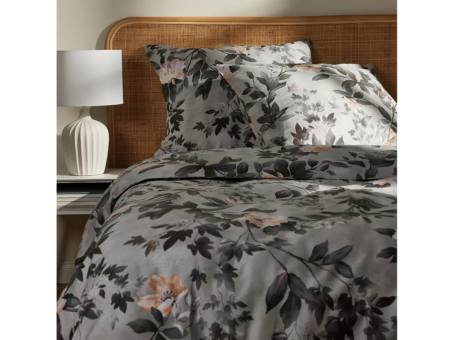 Bettwäsche Kasna Mittelgrau 200x220