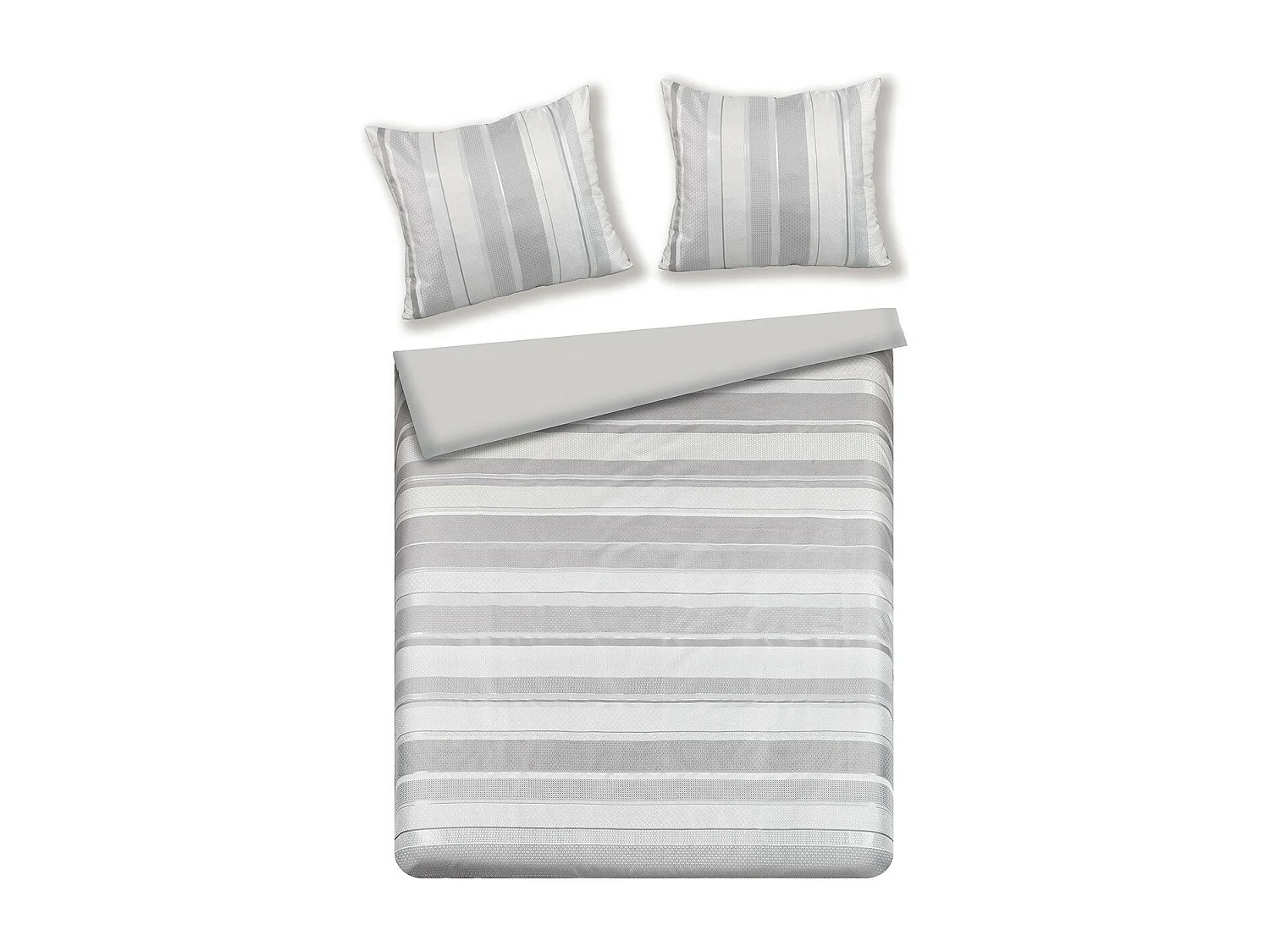 Jacquard-Bettwäsche Gwanda Mittelsilber 200x220