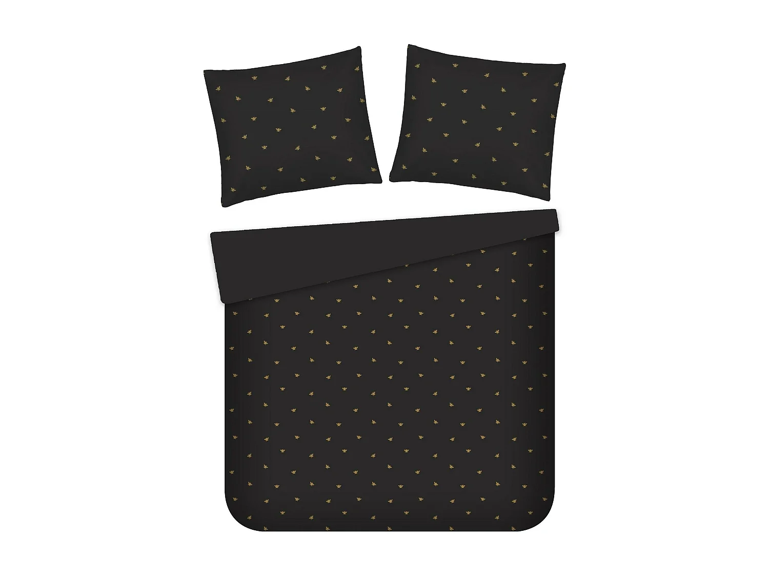 Drap En Jacquard Beliamo Noir Moyen 200 x 220