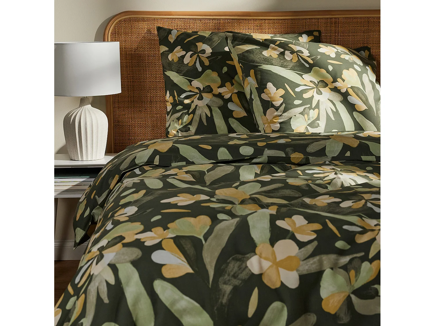 Bettwäsche Carlene Dunkelgrün 160x200