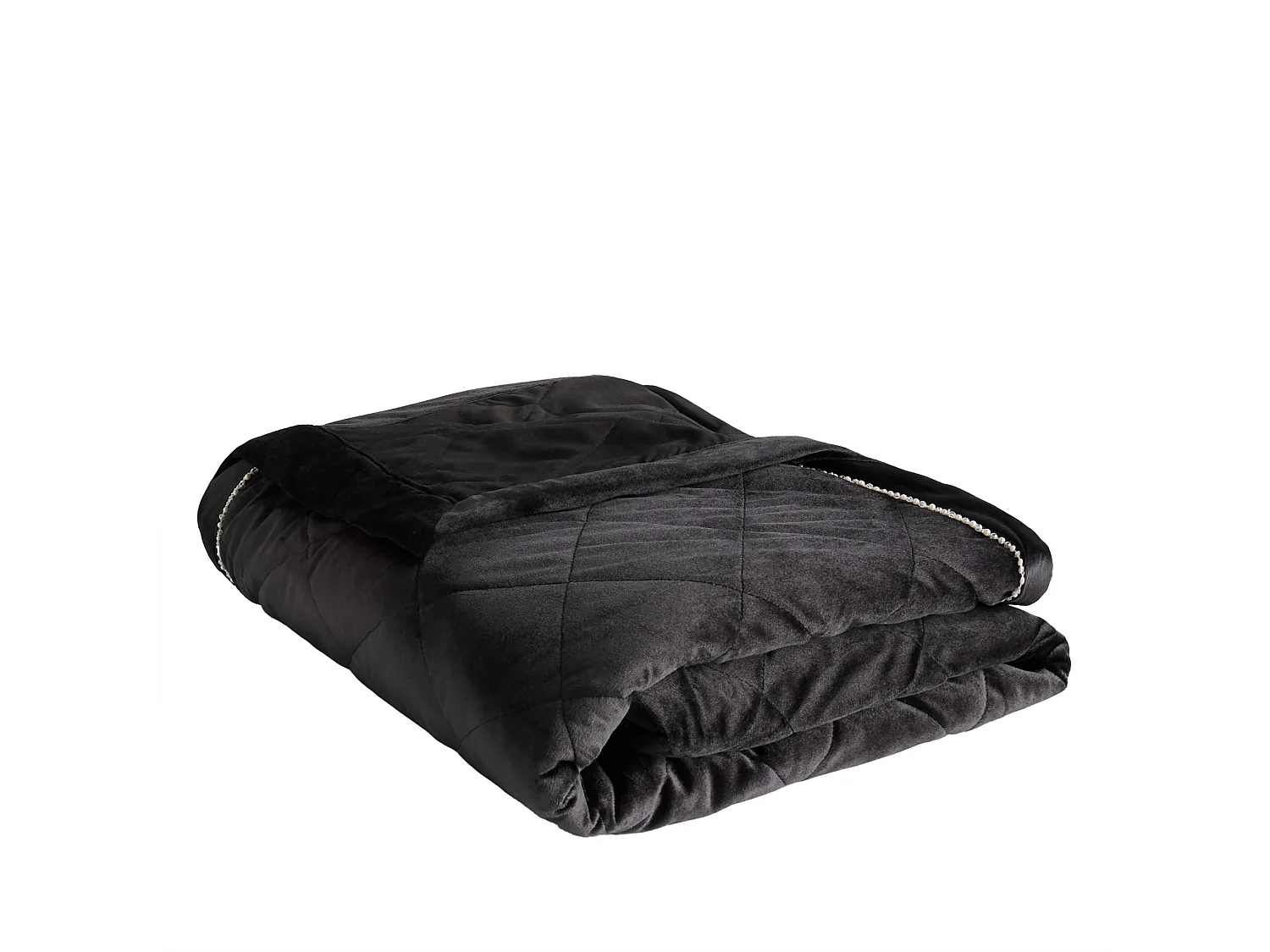 Jeté de lit Alvio Noir Moyen 200 x 220 Polyester