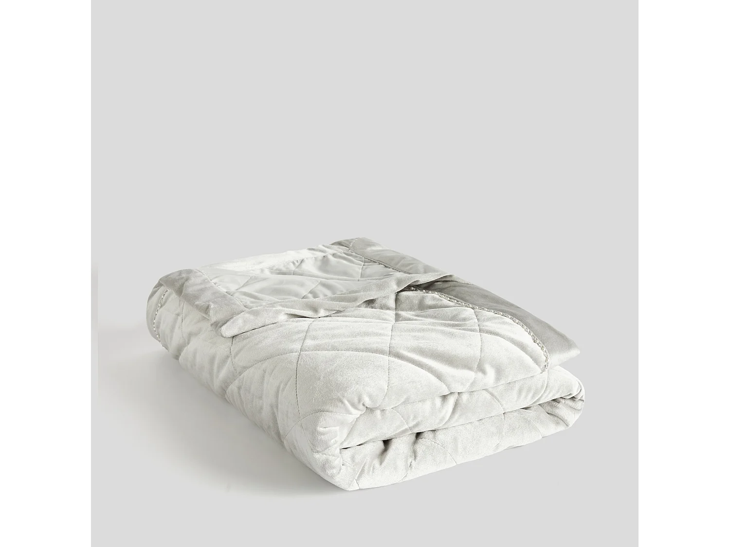 Jeté de lit Alvio Gris Clair Polyester 200x220