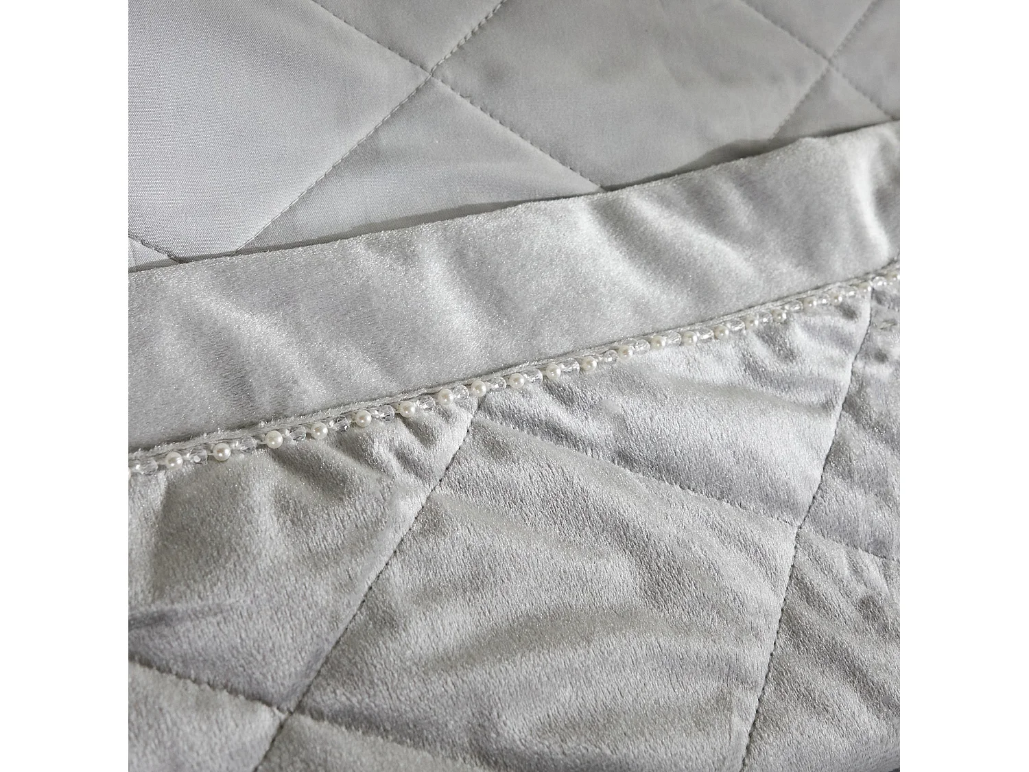 Jeté de lit Alvio Gris Clair Polyester 200x220