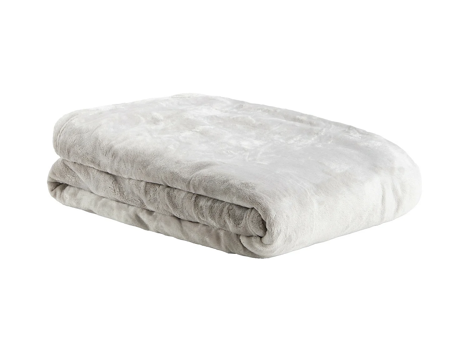 Plaid Couverture Floss gris clair polyester 150x200