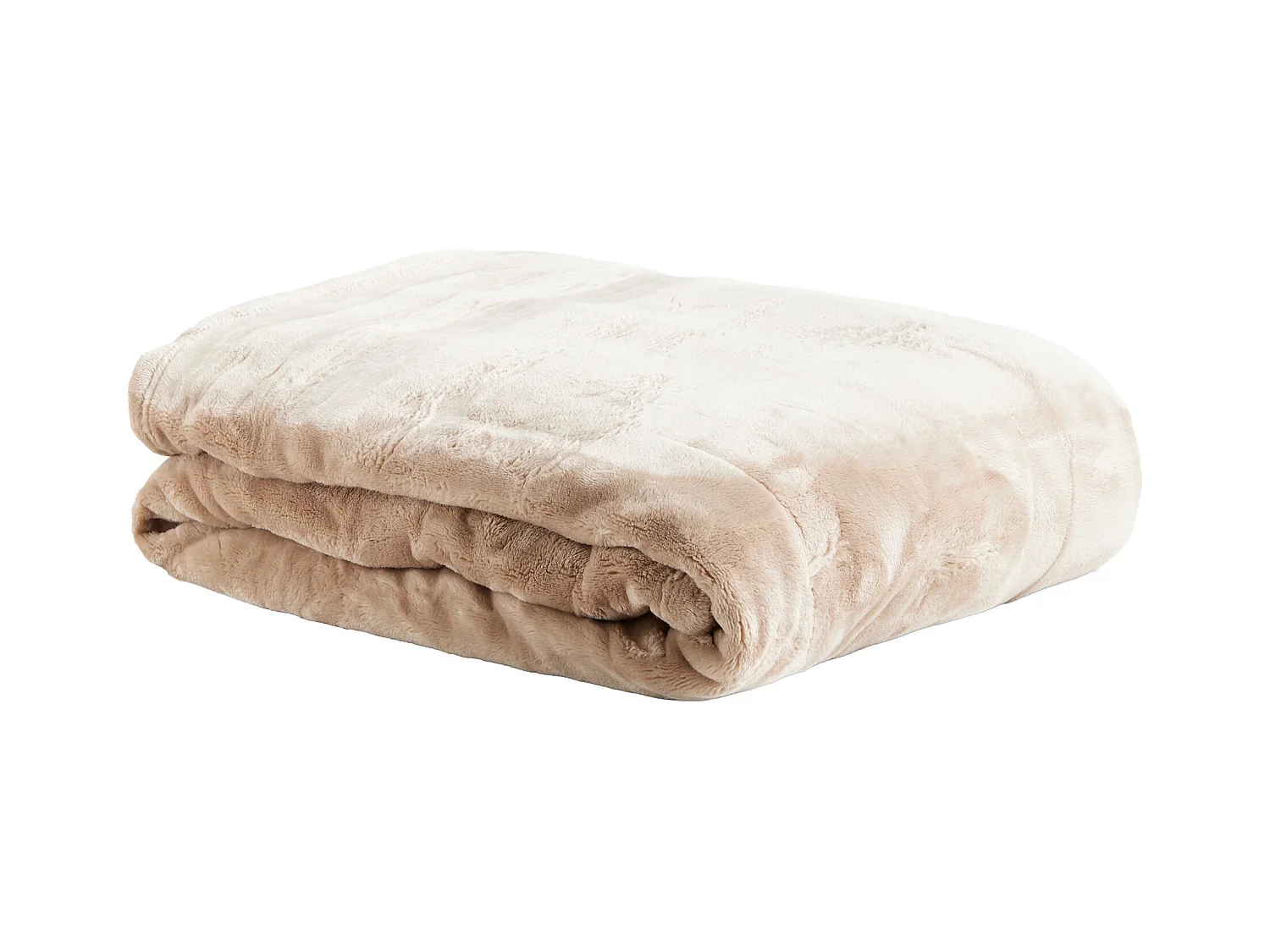 Plaid Couverture Floss beige moyen polyester 150x200