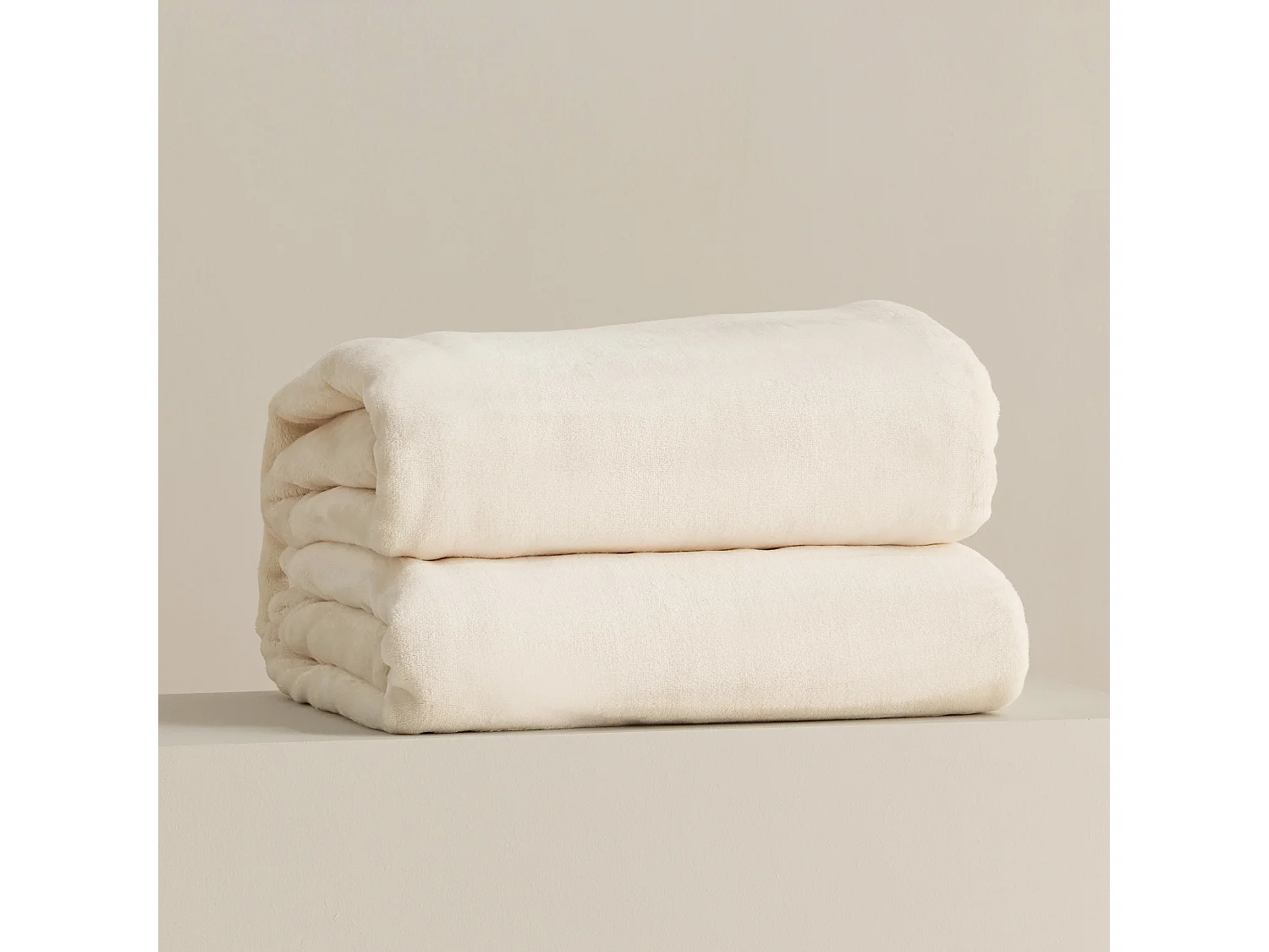 Decke Floss mittel ecru 200 x 220