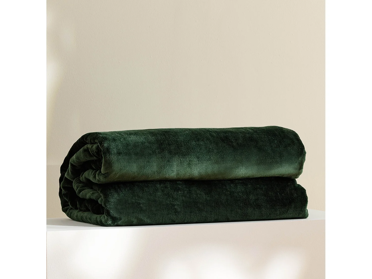 Plaid Couverture Floss vert foncé polyester 200 x 220