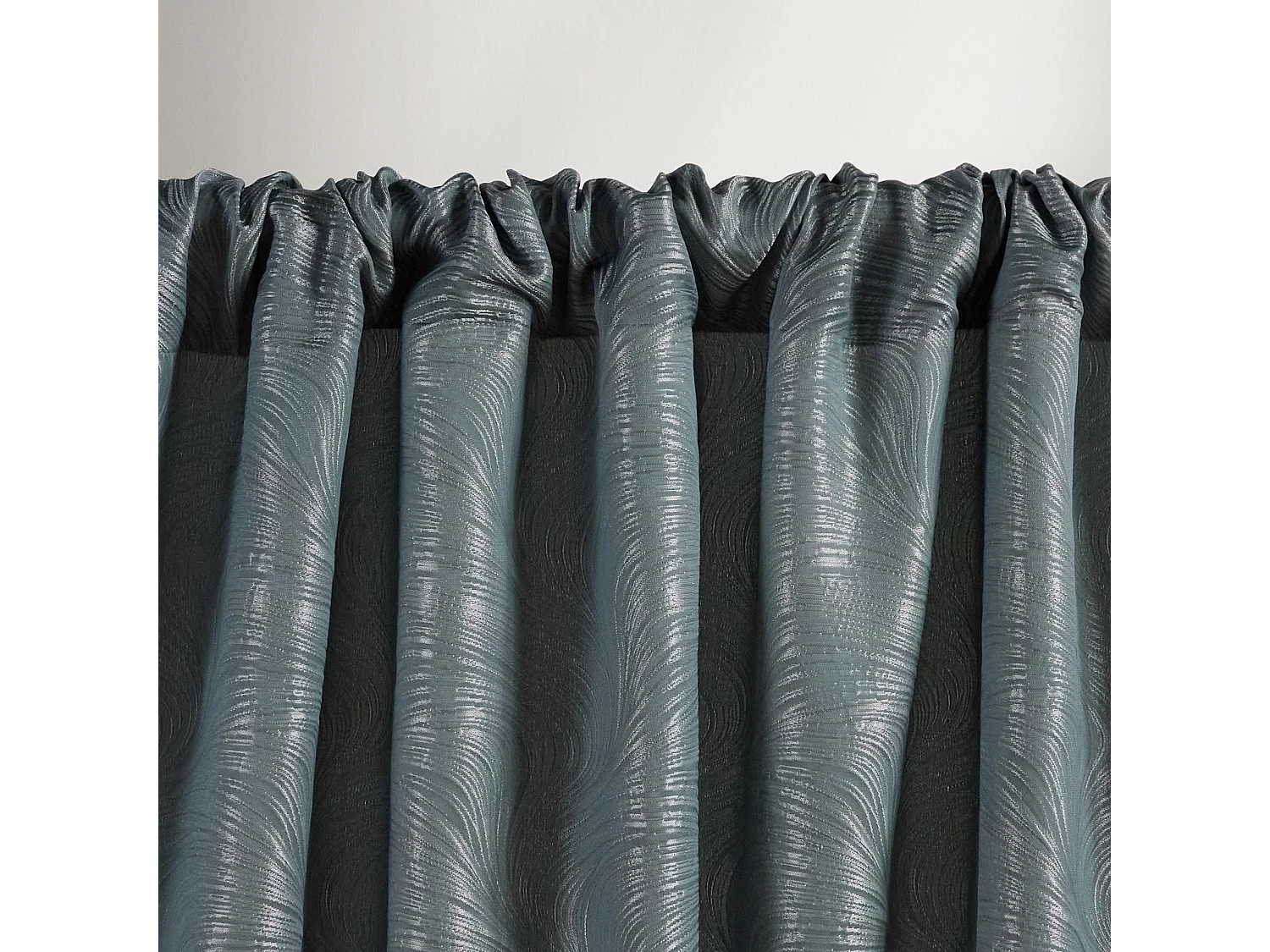 Vorhang Floah mittelblau 140x250