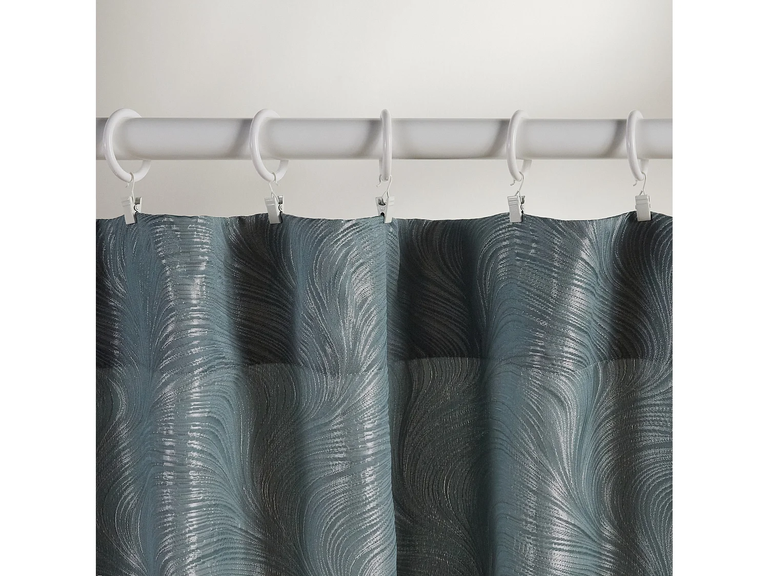 Vorhang Floah mittelblau 140x250