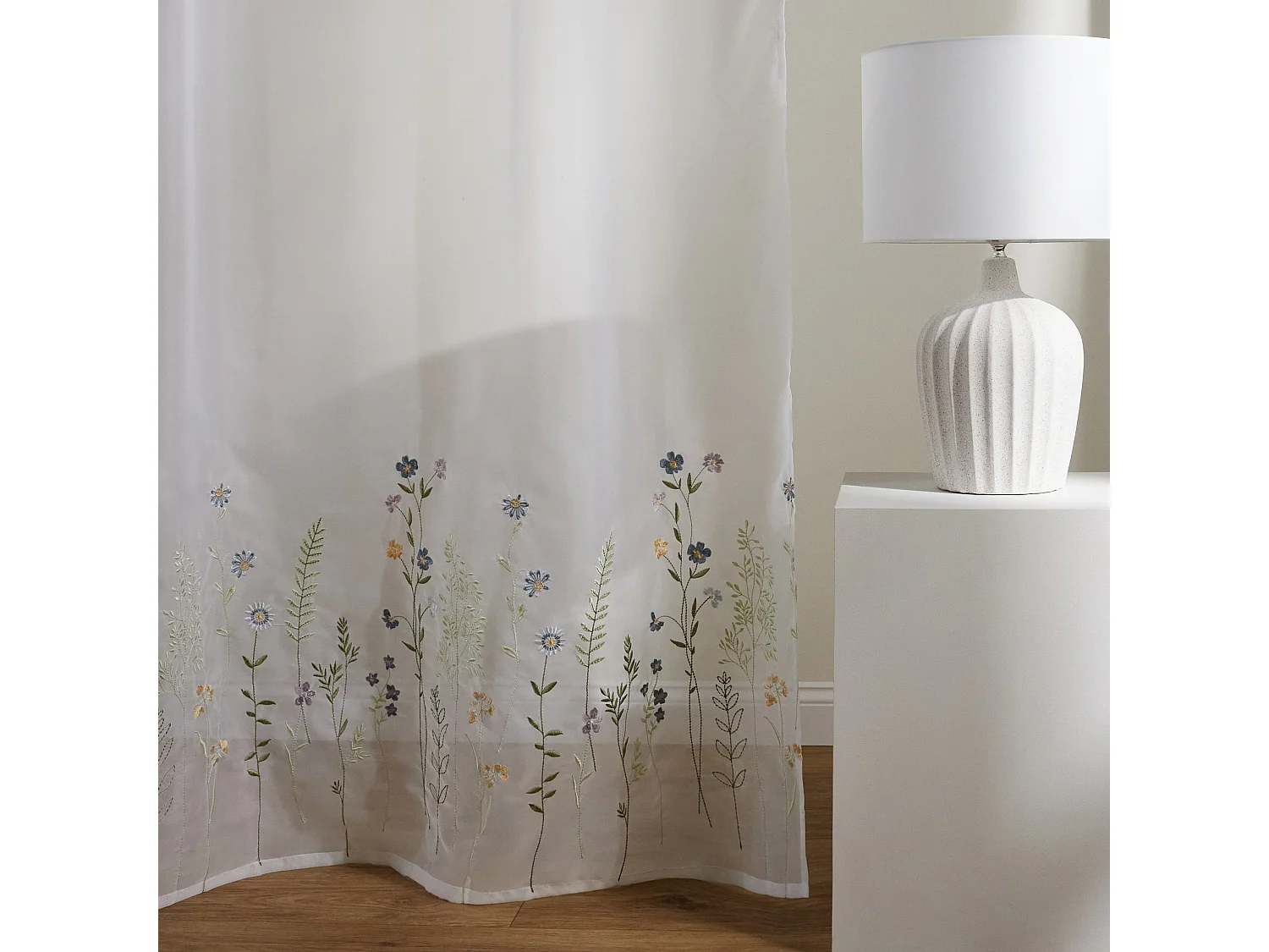 Vorhang Bent mittelweiß 140 x 250