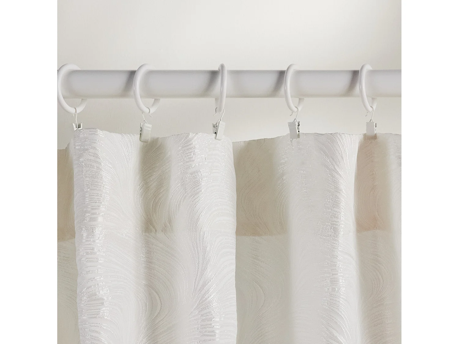 Vorhang Floah mittelweiß 140 x 250