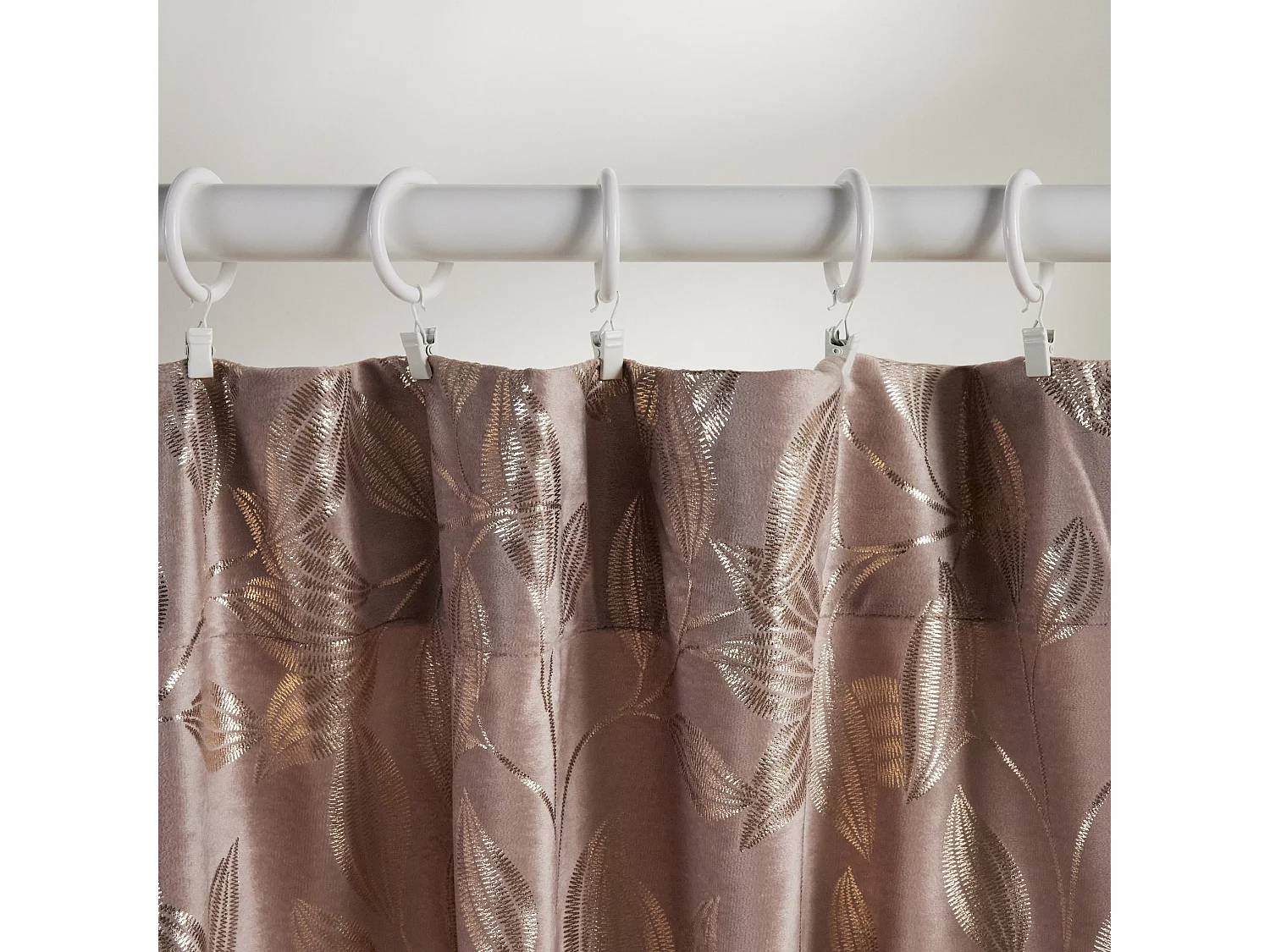 Rideau Blomstela rose pâle 140 x 250