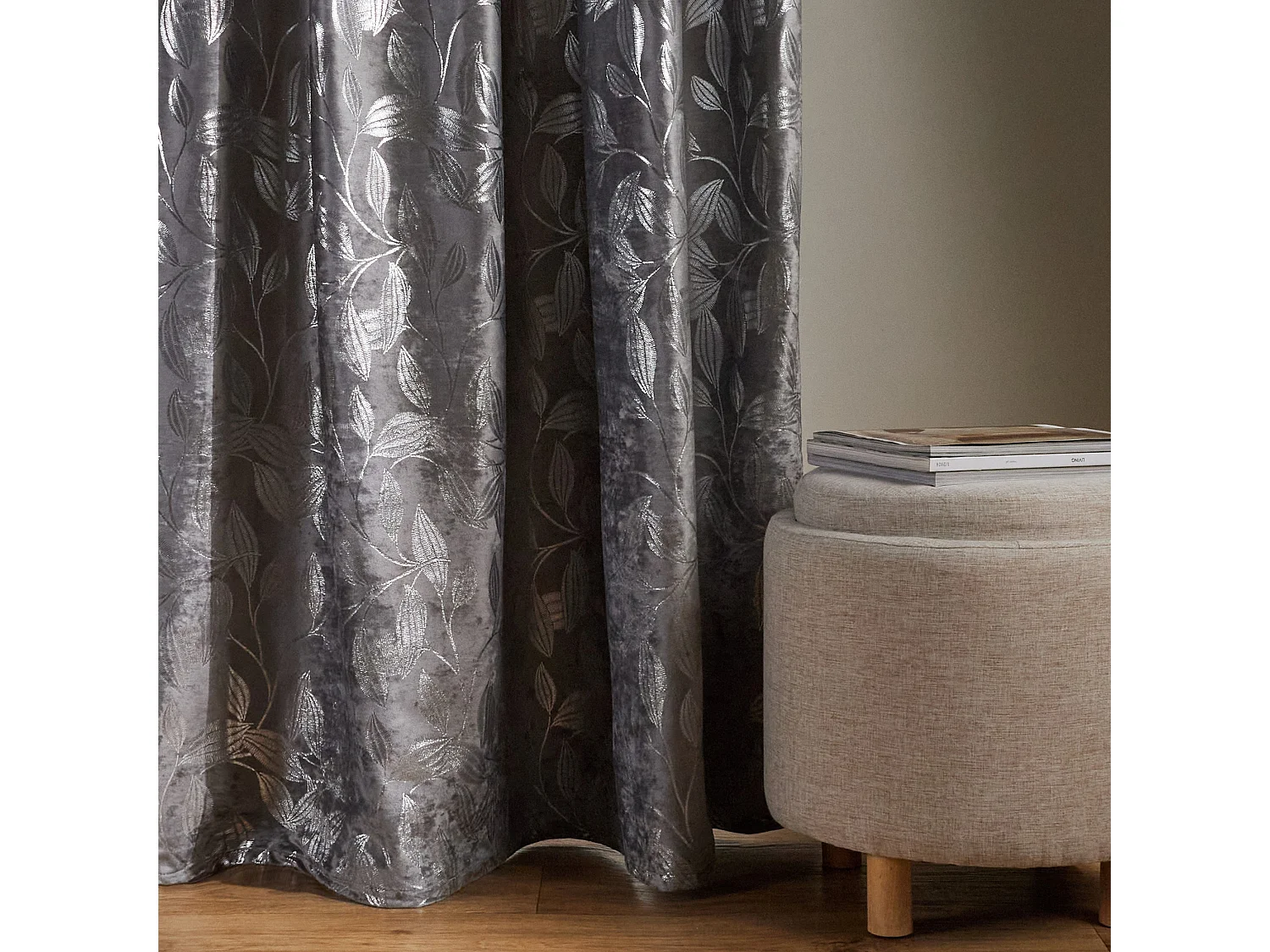 Vorhang Blomstela Dunkelgrau 140 x 250