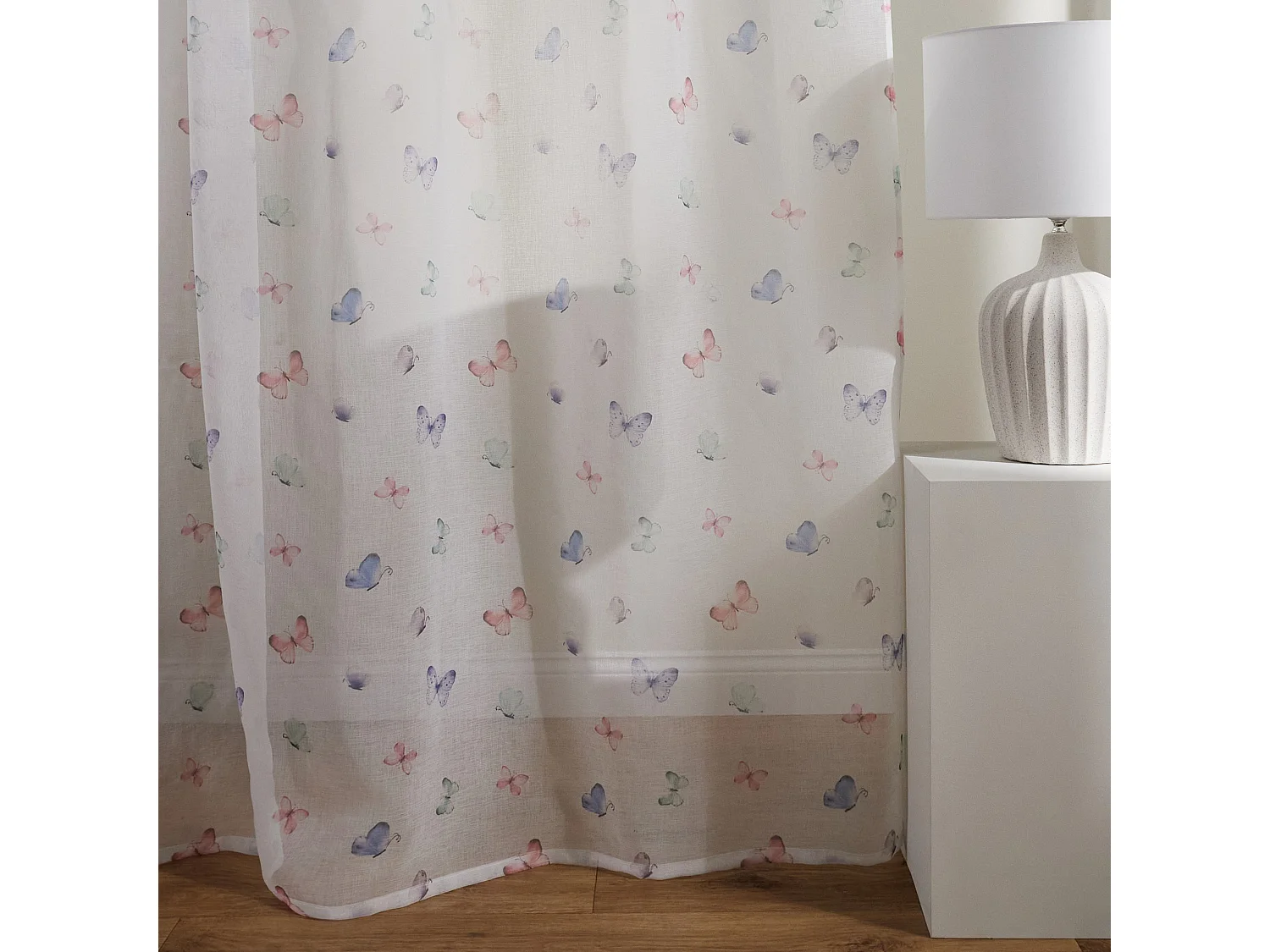 Vorhang Adalis mittelweiß 140 x 250