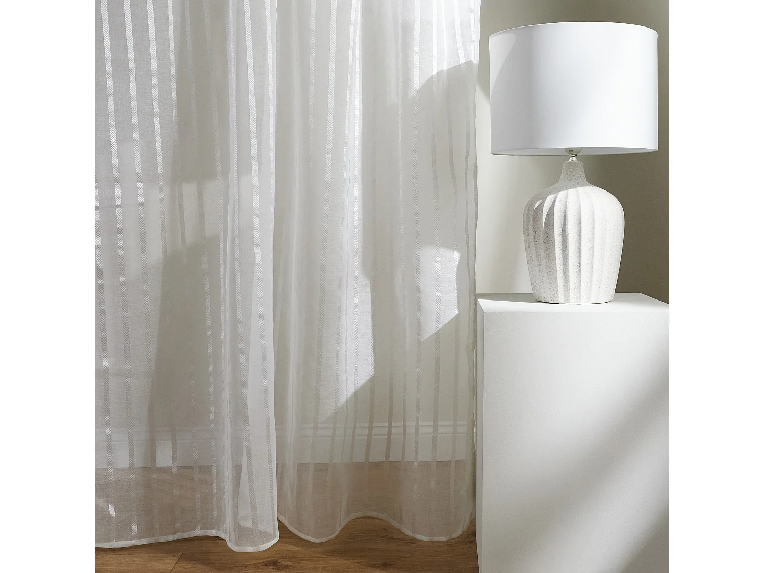 Vorhang Zion mittelweiß 140 x 300