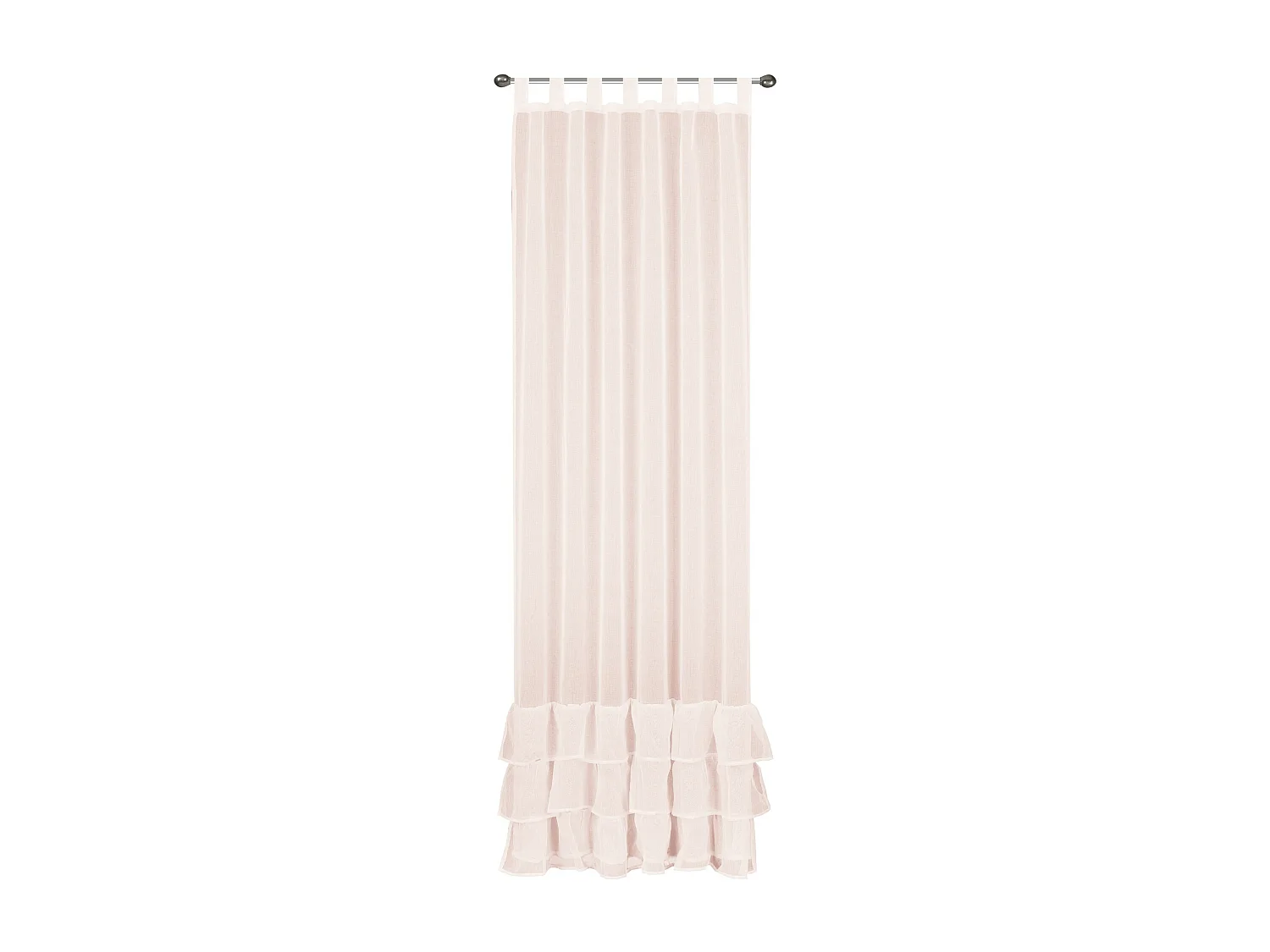 Rideau Cadis rose pâle 140 x 250