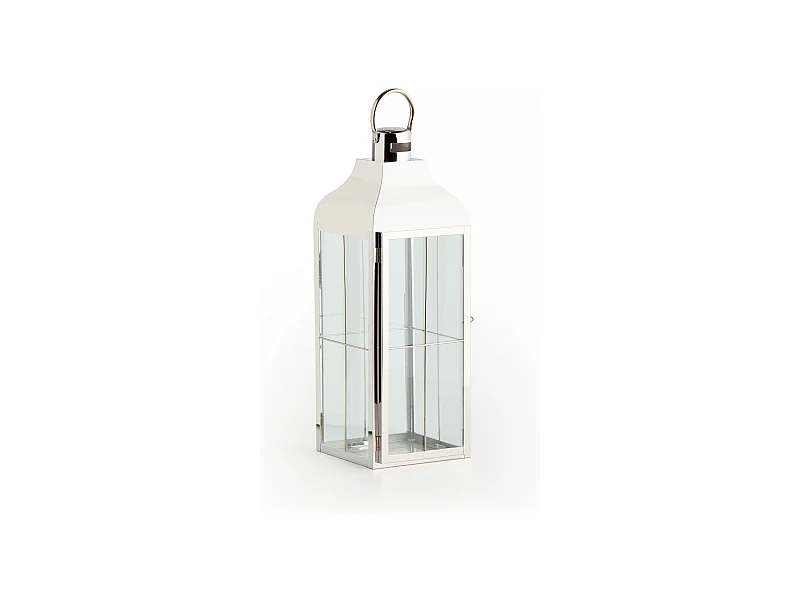 Laterne Carloso Mittelsilber 55x19x20