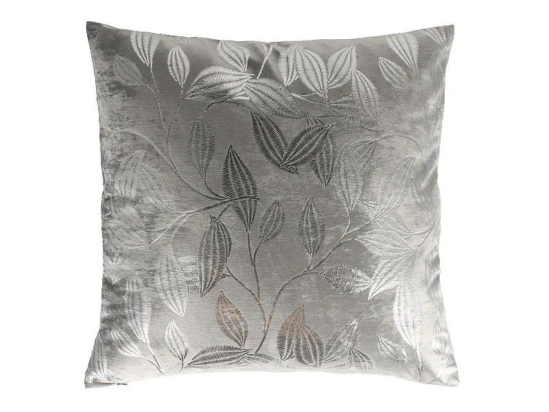 Housse De Coussin En Velours Blomstela Gris Foncé 45 x 45