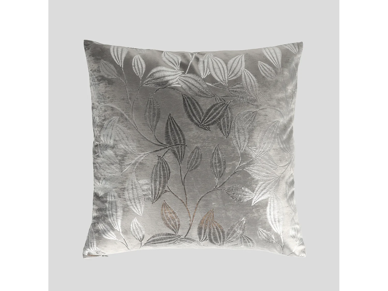 Housse De Coussin En Velours Blomstela Gris Foncé 45 x 45