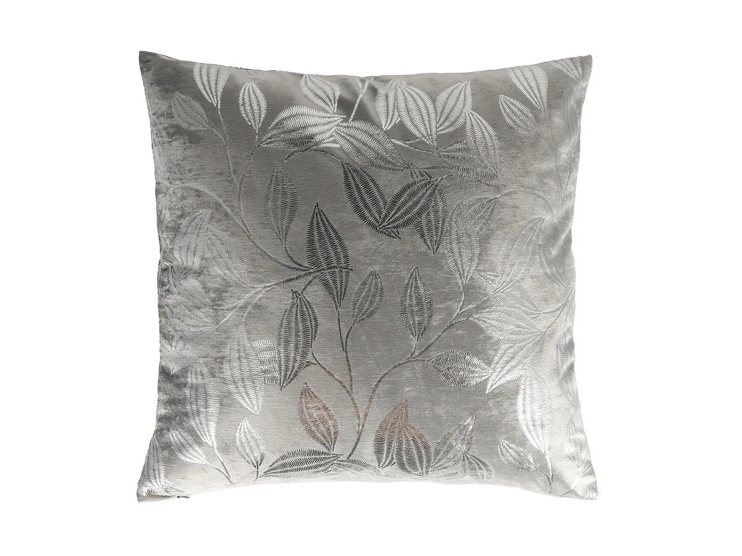 Housse De Coussin En Velours Blomstela Gris Foncé 45 x 45