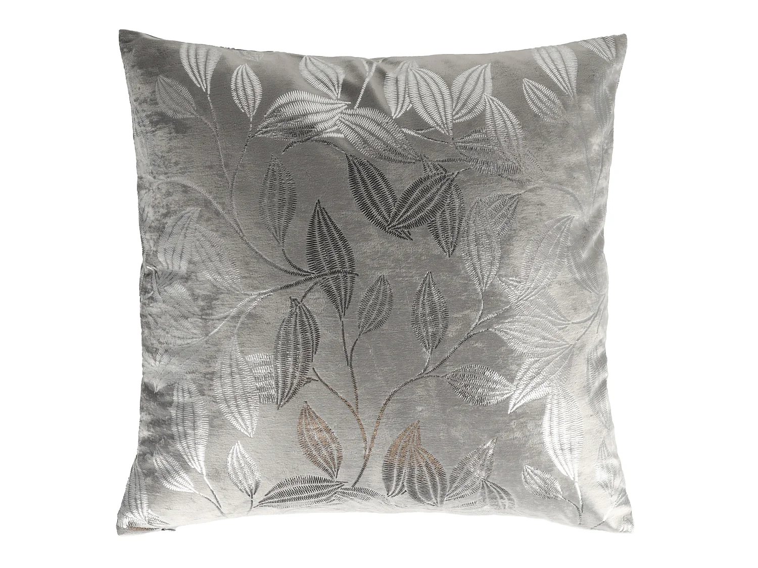 Housse De Coussin En Velours Blomstela Gris Foncé 45 x 45