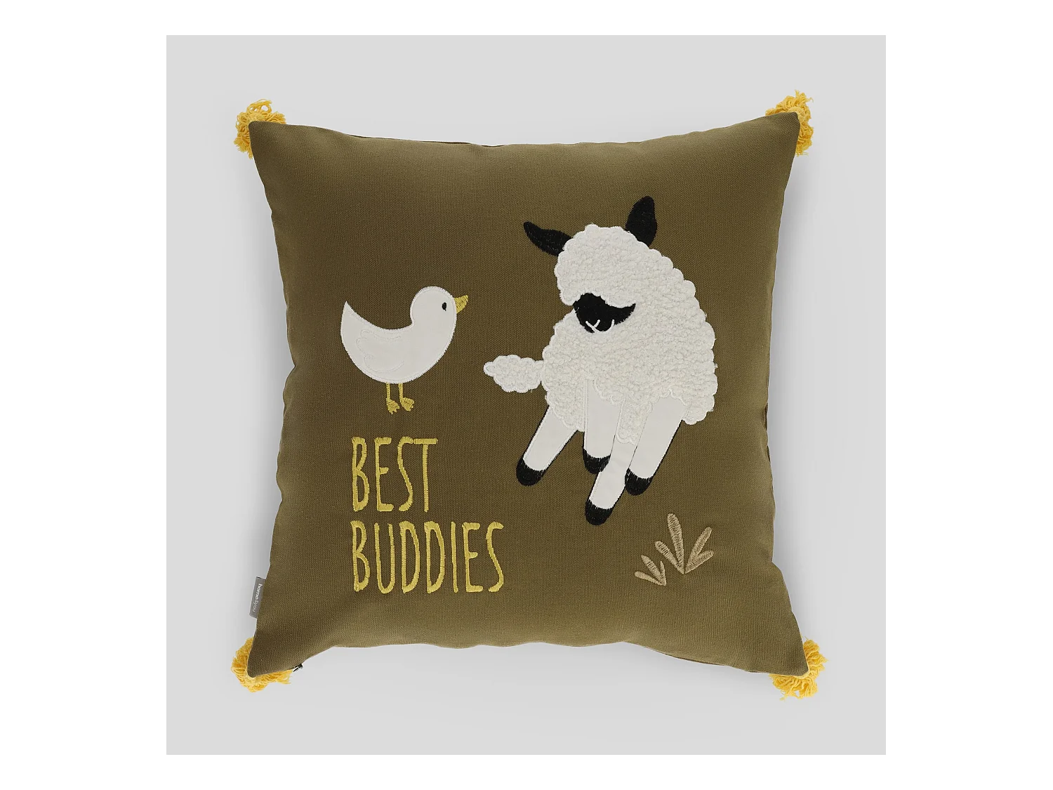 Housse De Couette En Fourrure Buddies Vert Foncé 45 x 45
