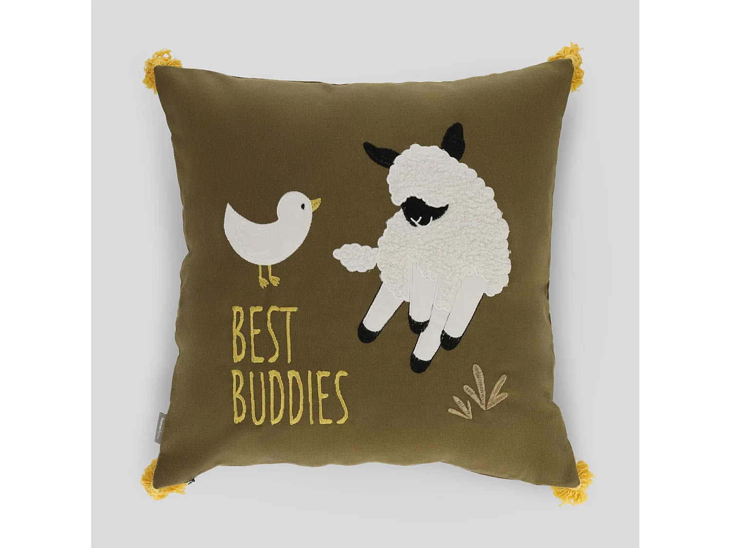 Housse De Couette En Fourrure Buddies Vert Foncé 45 x 45