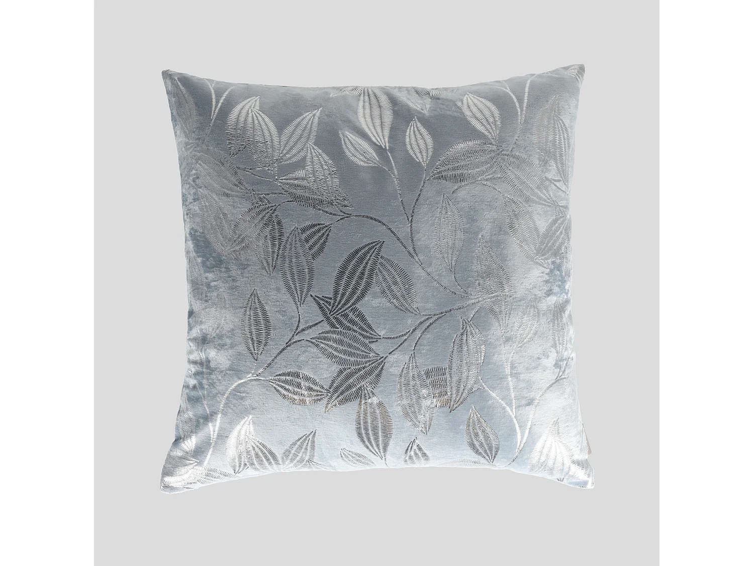 Housse De Coussin En Velours Blomstela Bleu Clair 45 x 45