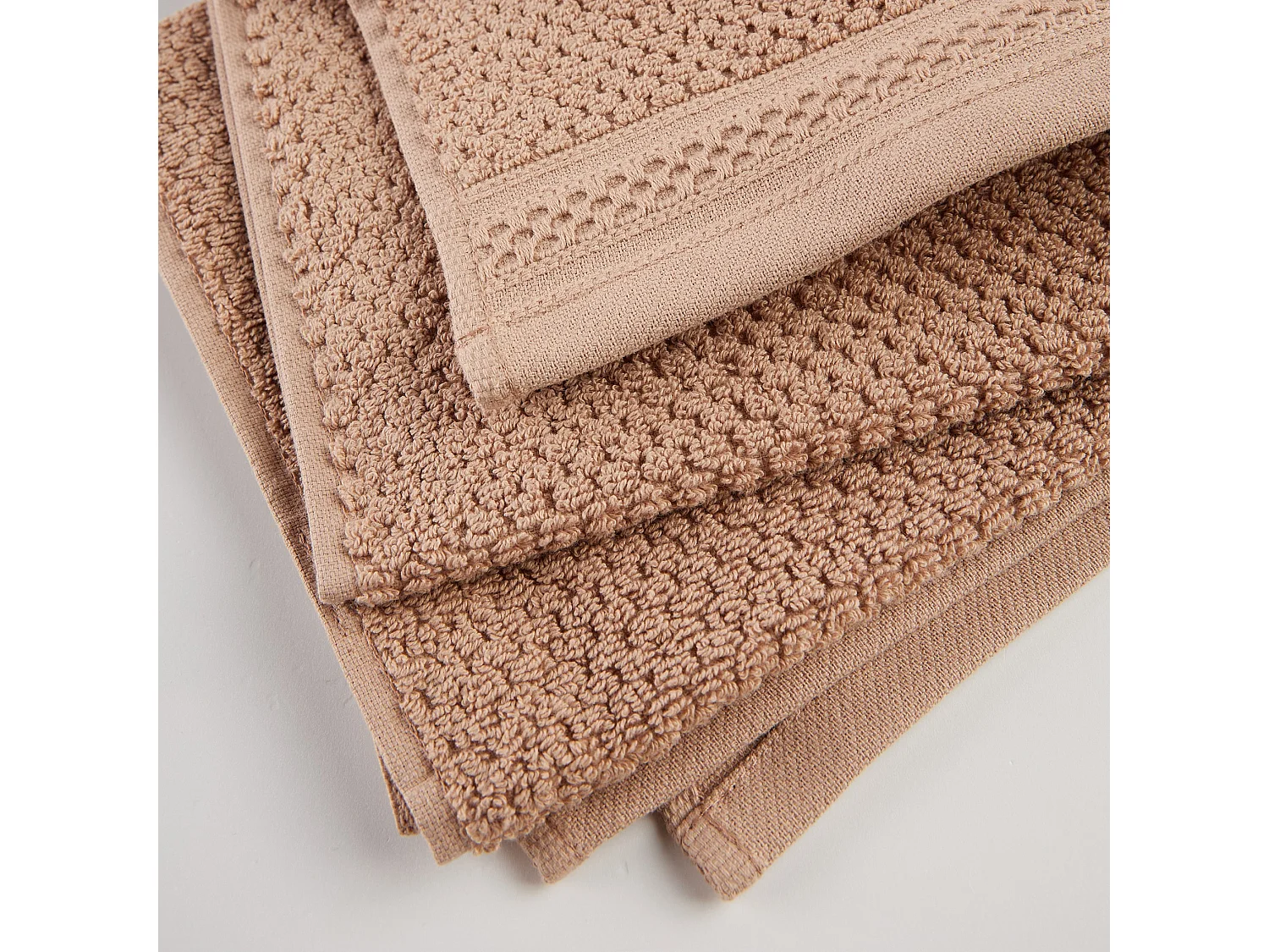 Badetuch Risso Dunkelbeige 50x90cm