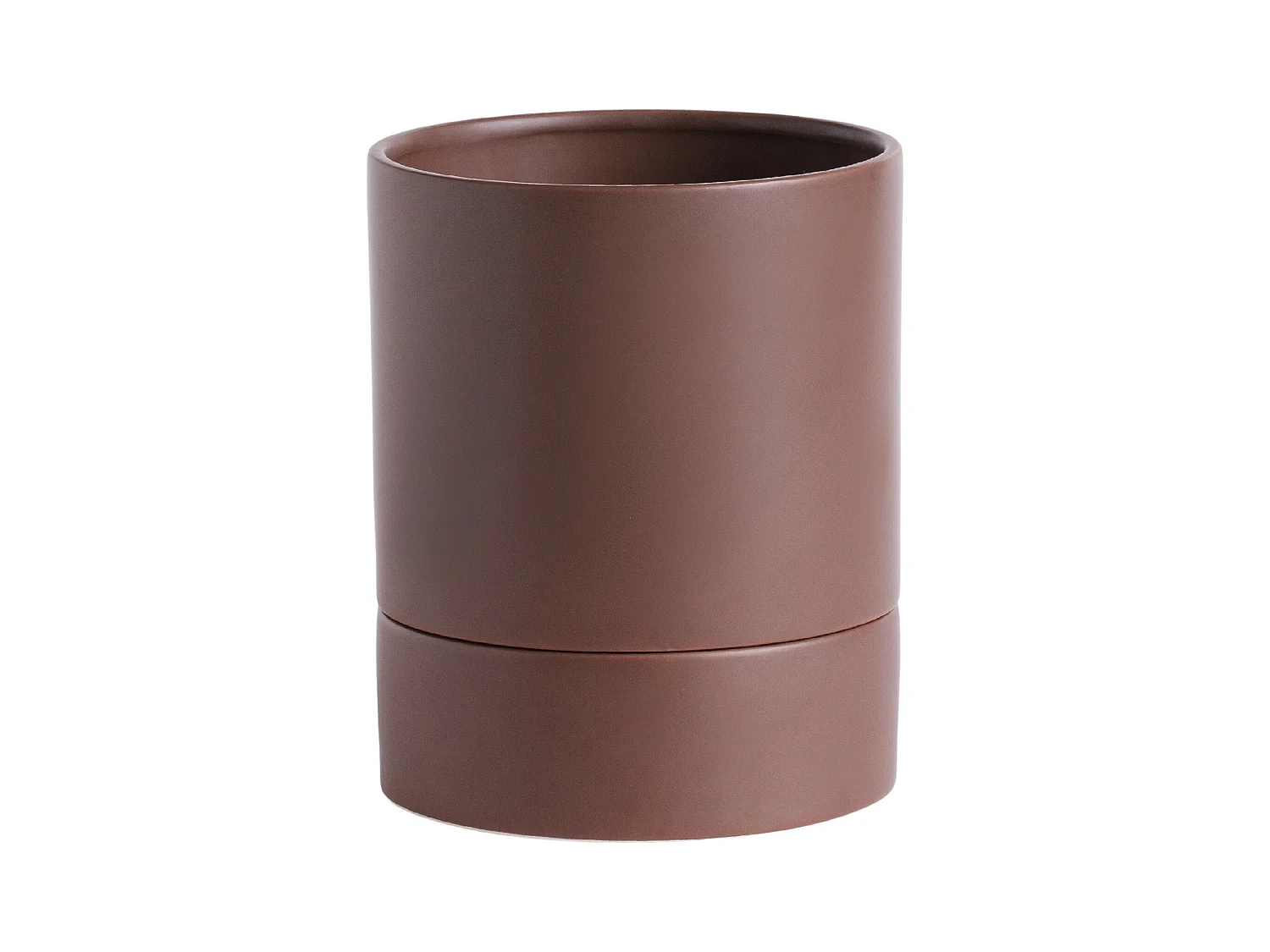 Pot De Fleurs Hannu Brun Moyen 16 x 14