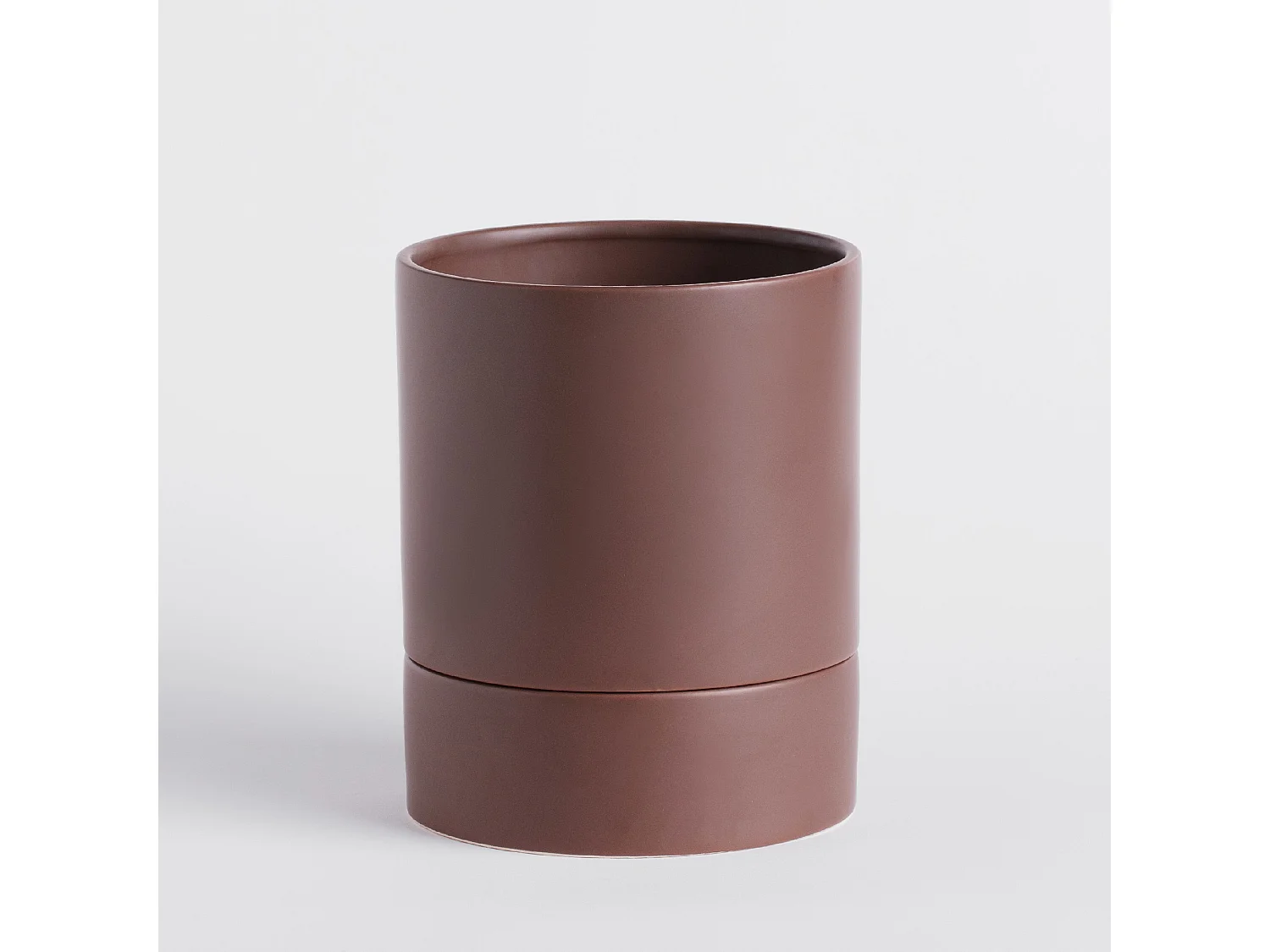 Pot De Fleurs Hannu Brun Moyen 16 x 14