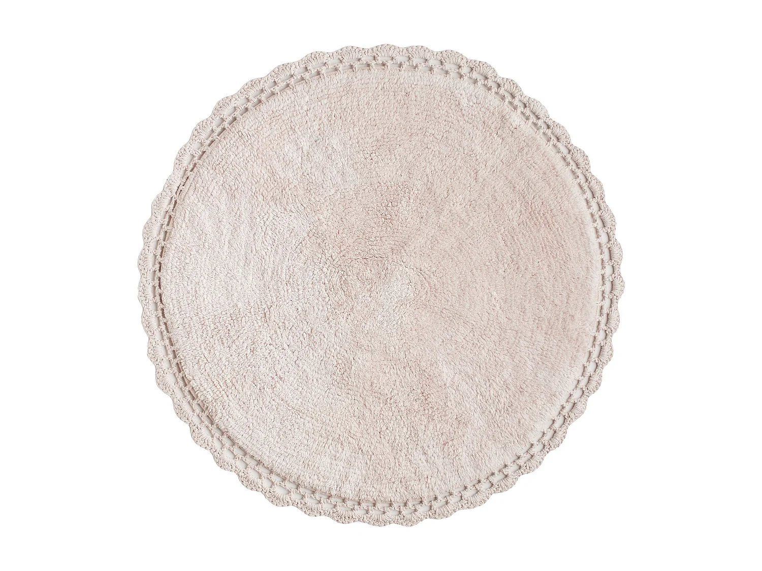 Badteppich Alambrello rund blassrosa 65 cm