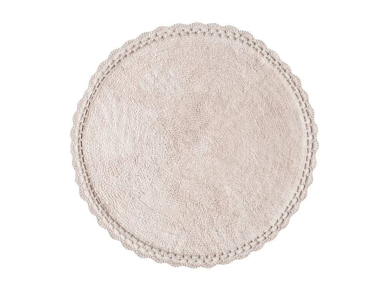 Badteppich Alambrello rund blassrosa 65 cm