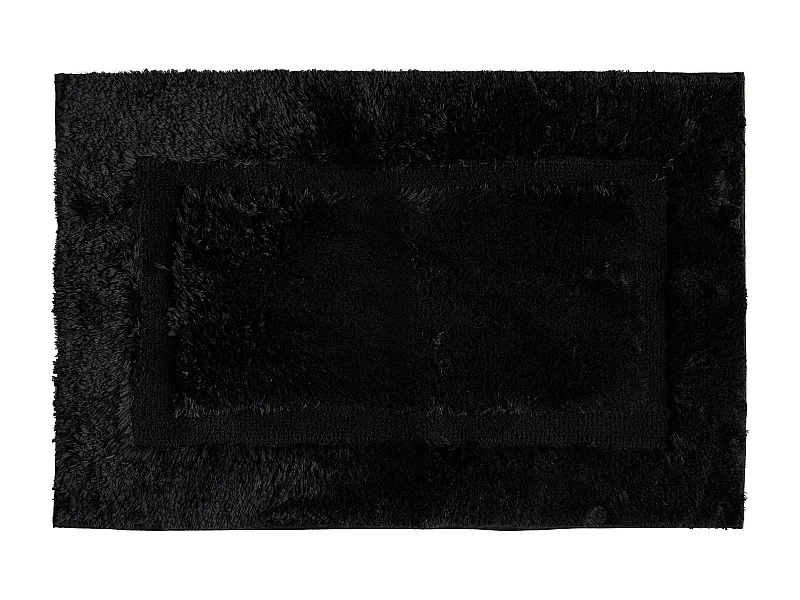 Teppich Fluffos mittelschwarz 60x90 cm