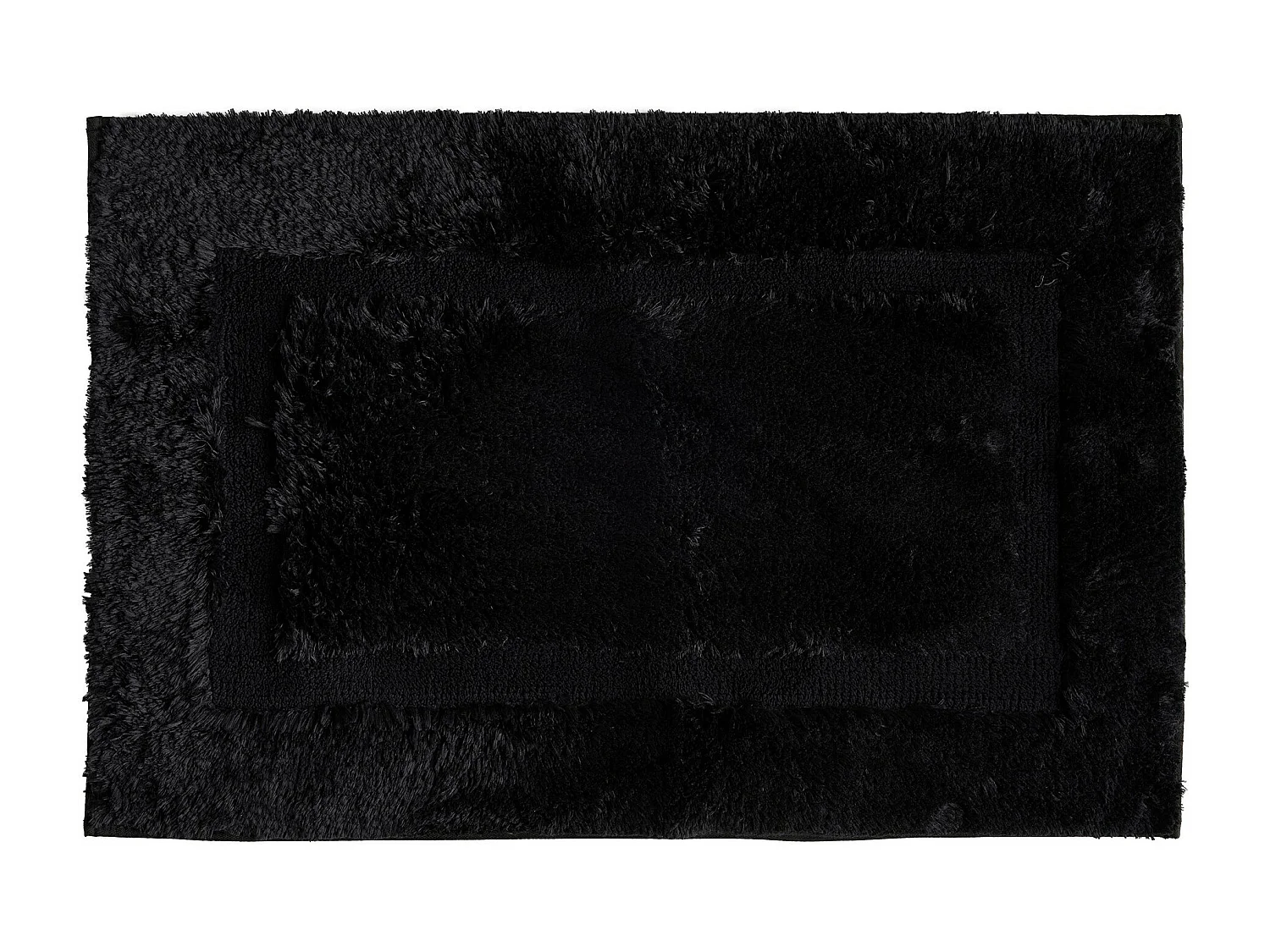 Teppich Fluffos mittelschwarz 60x90 cm