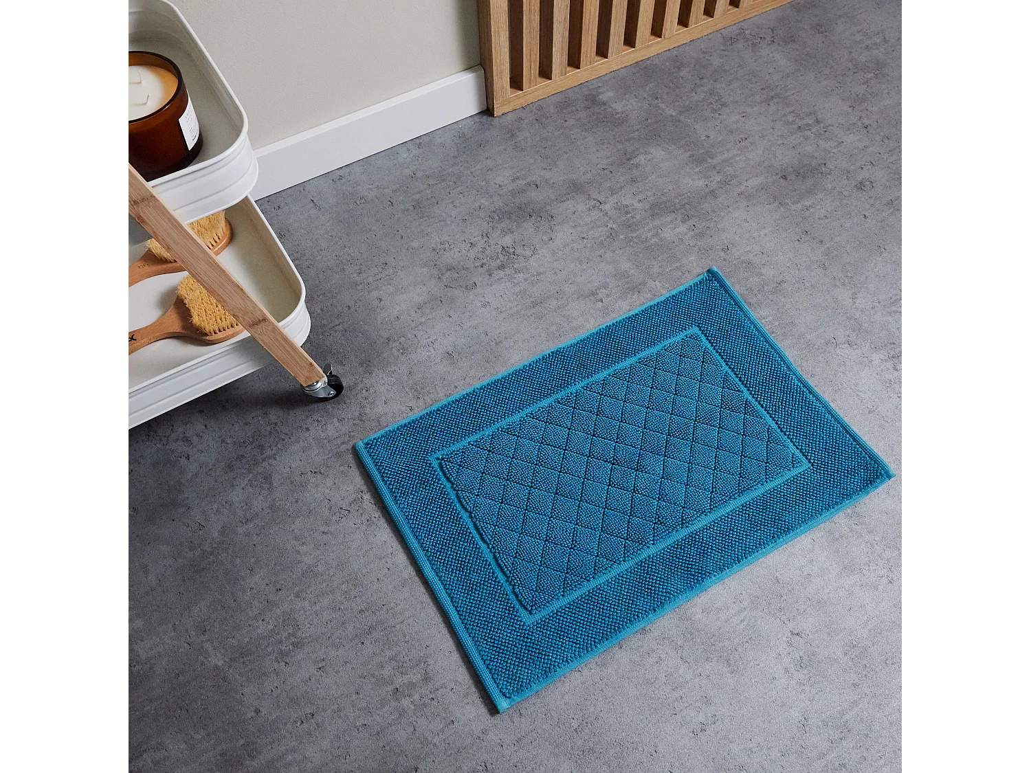 Badteppich aus türkischer Baumwolle Wolteeri 40x60