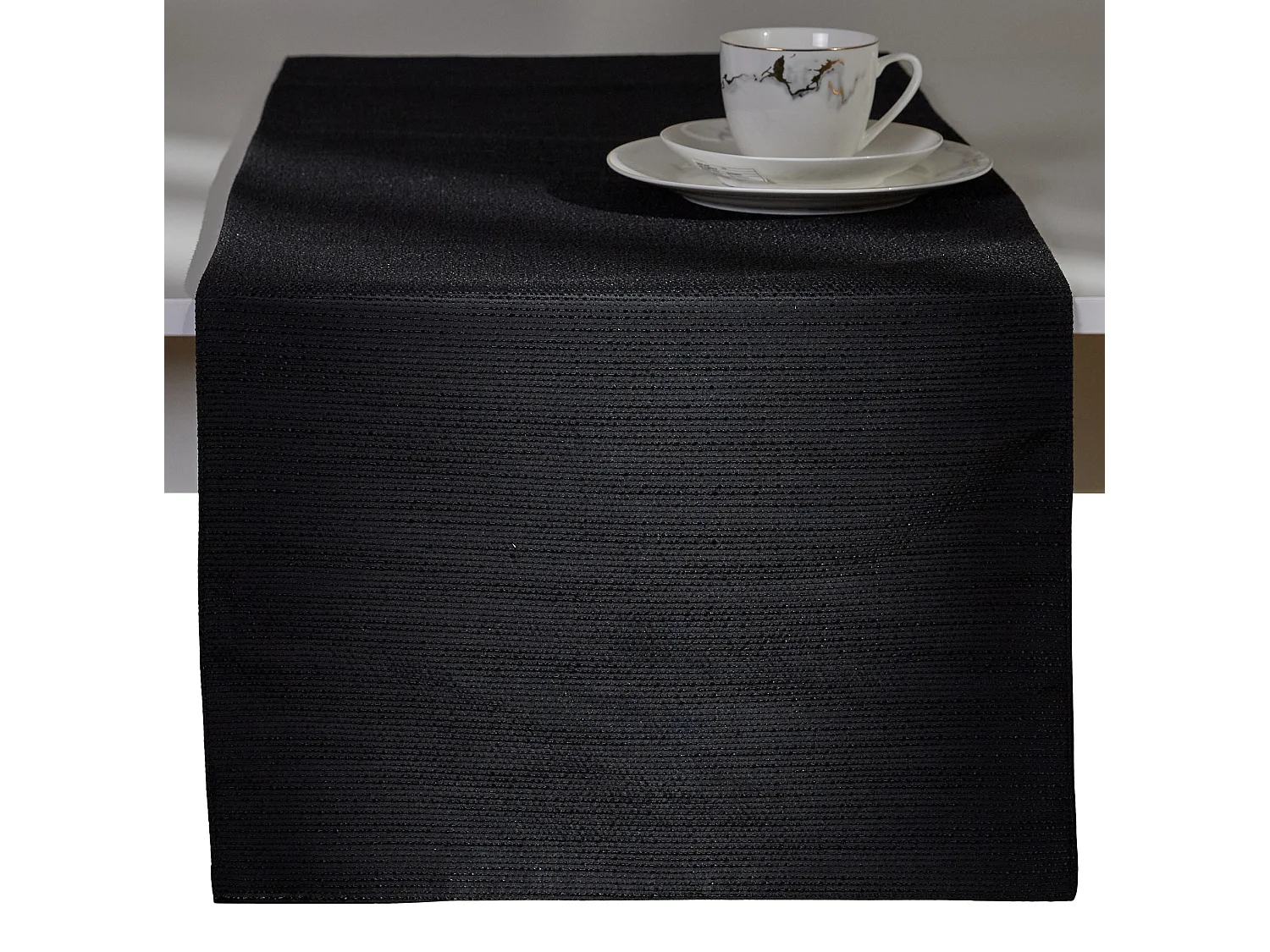 Tischläufer Tinka mittelschwarz 40 x 180