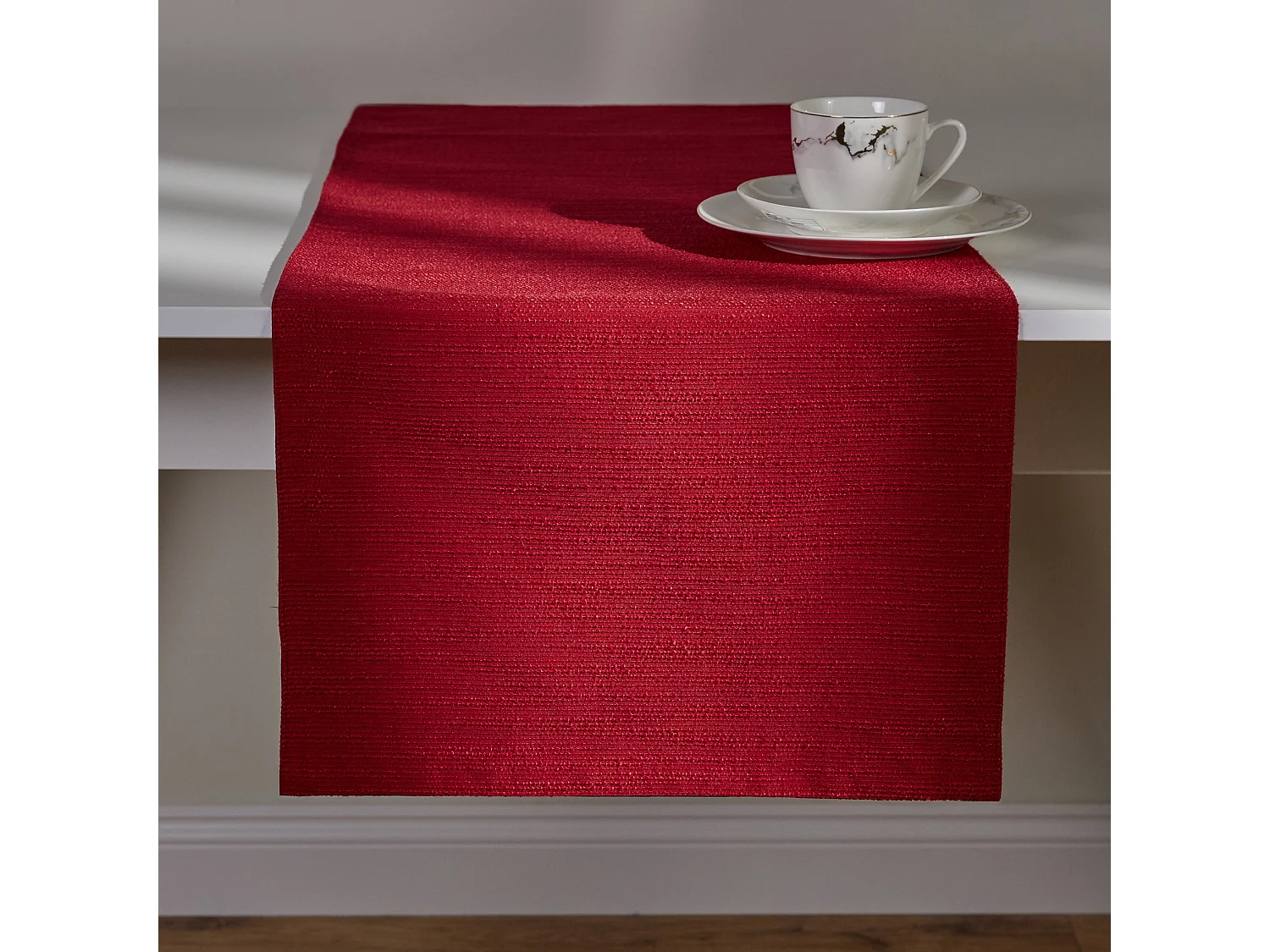 Tischläufer Tinka Mittelrot 40x180