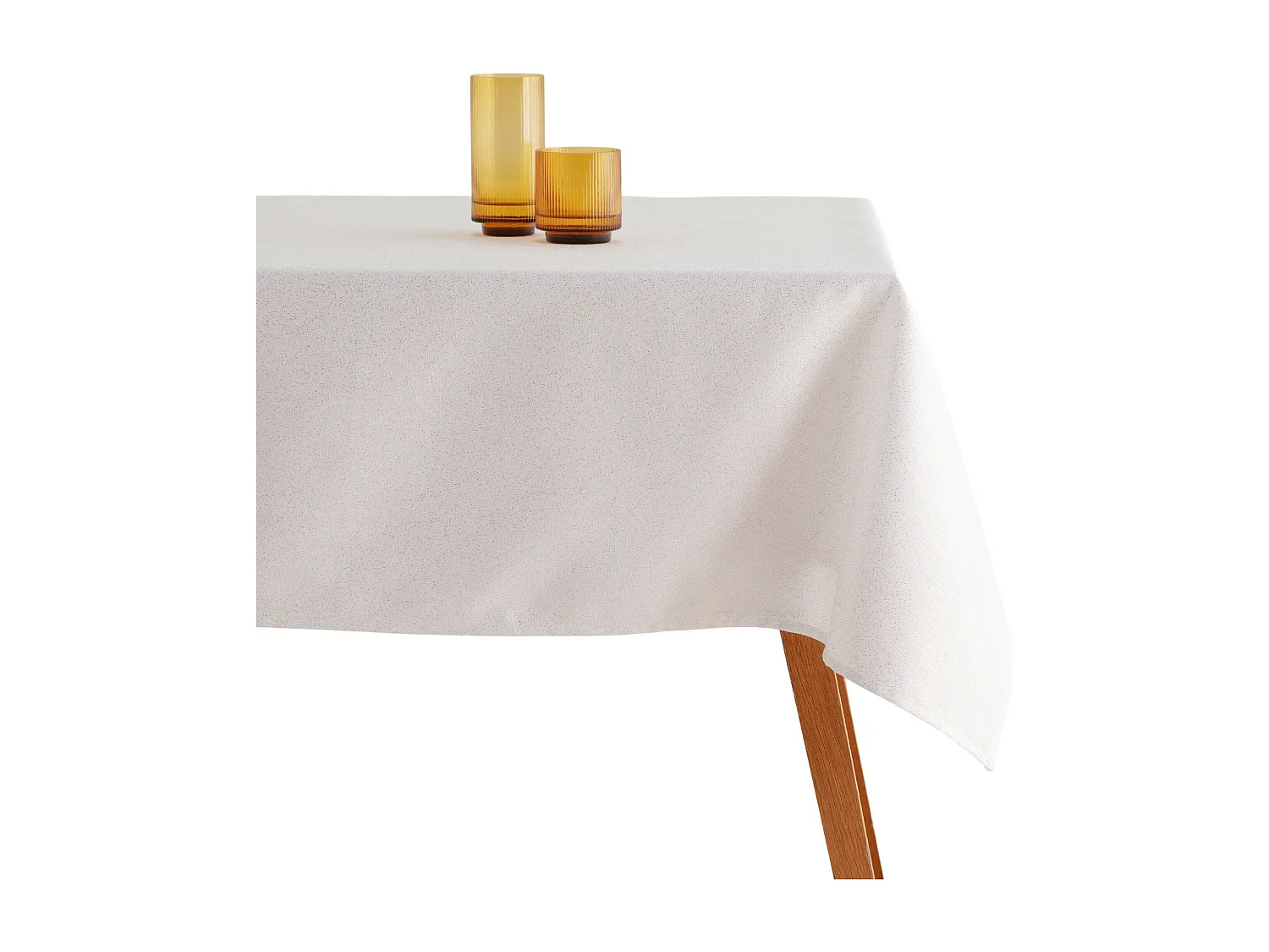 Tischdecke Badala mittelweiß 130 x 180