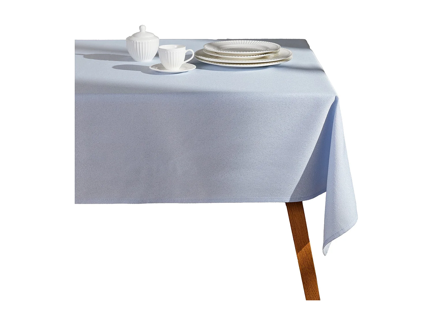 Tischdecke Badala hellblau 150 x 220