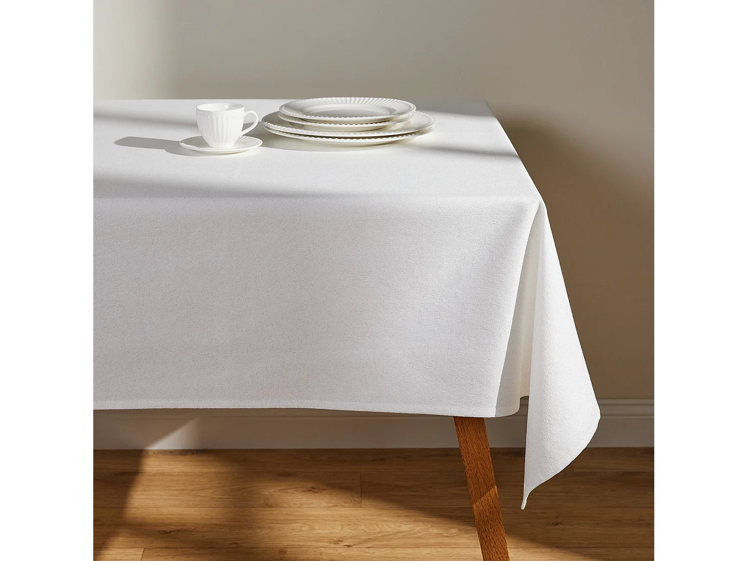 Tischdecke Badala Mittelsilber 150 x 220 cm